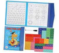 CVUTOVO Tableau Magnétique de Fractions Effaçable pour Outil Pédagogique pour Mathématique Éducation Montessori