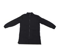 CVUTOVO Tablier de Travail XL Noir Imperméable Antistatique | Nylon, Manches Longues et Fermeture Éclair, Usage Salon, École ou Hôpital, Coupe Pratique pour Soins