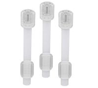 CVUTOVO Verrous de Sécurité Protège Meubles sans Dommage pour Placards Bébé Lot de 3 en Abs Blanc Faciles à Utiliser pour Four et Fenêtre