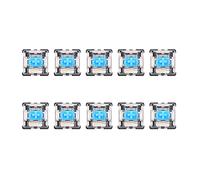 CVZJ Lot de 10 claviers mécaniques à 3 broches en plastique pour clavier MX Bleu