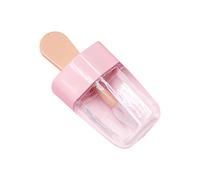 CVZJ Tube vide pour baume à lèvres en forme de crème glacée 3,2 x 6,8 cm, Rose + transparent, Width: 3.2cm(1.25in)