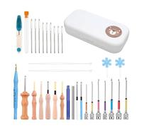 CVZQTE 1 Set Kits Broderie D'outils À Aiguille Perforés Facile À Utiliser Aiguille pour Broderie Décoration Artisanale pour Adultes
