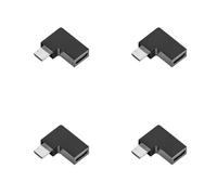 CVZQTE Adaptateur USB C Femelle Mâle À 90 Degrés Rapide 2A De Données 480Mbps Conception Compacte Multi-Pack C Adaptateur