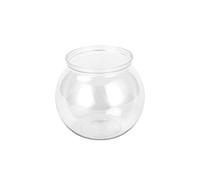 CVZQTE Aquarium rond incassable en plastique transparent pour petits poissons 4 tailles vases pour décoration de bonbons, bols en plastique transparent rond