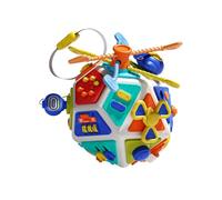 CVZQTE Balle D'activité pour Bébé Jouet Éducatif À 22 Côtés avec Partie Rotative Effets Sonores Cubes De Texture Sensorielle pour La Croissance Cognitive Boule D'activité