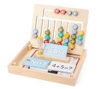 CVZQTE Jeu De Stratégie Interactif avec Numéros Script Oaken pour D'âge Préscolaire Résolution Problèmes Développement des Compétences Planche Éducative Familiale Jouet Raisonnement