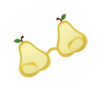 CVZQTE Lunettes De Soleil Sur Le Thème Des Fruits Monture En Forme Poire Anti- Fête Pour Activités Familiales Vacances Essentielles Pour Aventure En Air