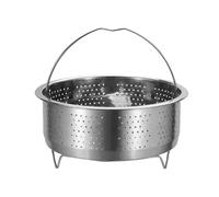 CVZQTE Panier À Vapeur en Acier Inoxydable Panier À Poignées avec Grilles Vapeur Rond Plateau Riz Riz Fruits Porte-cuites Légumes Faciles Nettoyer pour Plateau