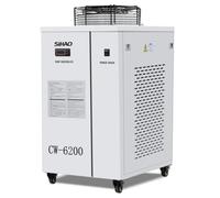 CW-6200 Refroidisseur d'eau industriel 15 l, système de refroidissement intégré avec pompe haute performance et régulateur de température numérique, protection contre la surchauffe et les fuites, kit