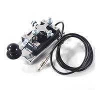 CW Clé à ondes courtes K4, palette robuste pour code Morse, commutateur télégraphique 6,5 mm pour radio jambon (6,5 mm)