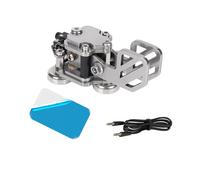 CW Morse Code Keys Automatic Radio HAM Send Telegram Double Paddlewith Stainless Steel Body Three Neodymium Magnets