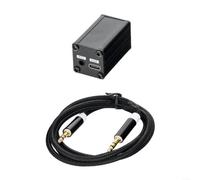 CW Pocket Elf Adaptateur pour Hamcube Pro - Entraîneur de code morse et microphone de décodage CW, alliage d'aluminium jusqu'à 105 °C, décodeur externe pour entraînement de clavier PC, noir