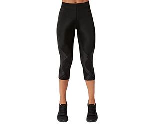CW-X Stabilyx Joint Support 3/4 Capri Compression Tight - Pantalon de Compression - Stabilyx Legging de Compression 3/4 pour Course à Pied et récupération - Femme