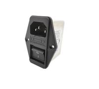 CW2C-3A/6A/10A-T avec fusible 10A, interrupteur de filtre d'alimentation anti-interférence, fusible(CW2C-10A-T)