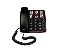Alecto CW30 - Téléphone fixe pour seniors avec grandes touches photo et numériques, doté d’un volume d’écoute très élevé - Noir