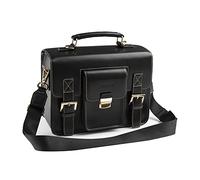 Cwatcun Sacoche pour Appareil Photo Sacoche d'épaule pour Appareil Photo Compact Sacoche étanche Rétro Compatible avec Canon Nikon Sony SLR/DSLR Appareil Photo sans Miroir et Objectif Noir, Moyen