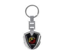 CWBFC Porte-clés de Voiture pour Abarth 124 Spider 2016-2019, résistant à l'usure et à la Poussière Accessoires de Clé de Voiture Pièces de Rechange Décoratives Cadeaux Personnalisés et Créatifs