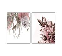 CWBLYZ 2 Images Set-Tableau sur Toile Affiche et Impression Style Nordique Frais et Simple Décoration Murale Moderne pour Chambre Cuisine Bureau Ou Maison-30 * 50cm (non encadré)