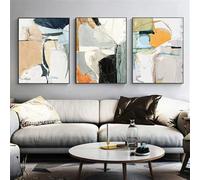 CWBLYZ Impressions sur Toile,Affiche sur Toile Abstraite Multicolore Aux Formes Variées Style Minimaliste Moderne Décoration Murale Nordique pour Salon Ou Maison-40 * 60cm-3pcs (sans cadre)