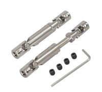 CWBSEB Cardans Métal Avant/Arrière pour RC 1/12 98 99S - Acier Renforcé | Transmission CVD Acier Upgrade Arbre de Transmission Propulsion pour Voiture Radiocommandée 1/12(1pair)
