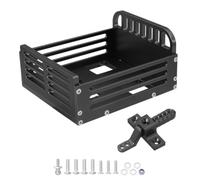CWBSEB Remorque Benne Métallique pour Camion RC 1/24 Pièces d'Amélioration | Plateau Cargo Détachable Compatible Échelle 1:24 Mini 4x4 Tout-Terrain(Black)