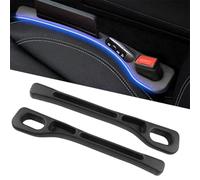 CWCHUHAI Remplisseur de Siège de Voiture pour Citroen C3 2020-2024, Lot de 2 Organisateur de Fente de Siège avec Compartiment de Rangement Cuir PU Noir