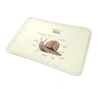 CWCMZDH Anatomie d'un Escargot Anti-dérapant Paillasson Tapis de Sol Anti-Usure Tapis de Cuisine Entrée de la Maison de Chambre à Coucher Électrode Tapis