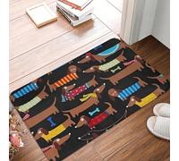 CWCMZDH Antidérapant Paillasson I Love Mon Chien Teckels Salle de Bain Chambre à Coucher Tapis de Tapis de Prière à la Maison, de Décoration Moderne