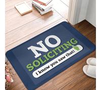 CWCMZDH Aucune Sollicitation, Je Sais Que Vous Avez Vu La Porte Anti-Dérapant Imperméable Extérieur De Paillasson Plancher De Salle De Bain Tapis