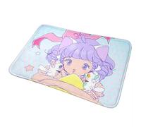 CWCMZDH Creamy Mami Anime Japonais Anti-dérapant Paillasson de la Poussière proo Tapis de Cuisine Entrée de la Maison de Chambre à Coucher Électrode Tapis