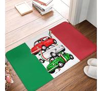 CWCMZDH Drapeau De L'Italie Paillasson Antidérapant Entrée, Cuisine, Salle De Bains Étage Paillasson Italien Fier Chambre À Coucher Balcon Tapis