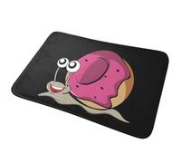 CWCMZDH Escargot avec Un Donut Coque Anti-dérapante Paillasson Tapis Absorbants Tapis de Cuisine Entrée de la Maison de Chambre à Coucher