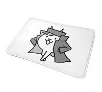 CWCMZDH Gato Jotaro Bataille de Chats Anti-dérapant Paillasson de l'eau de Preuve d'huile de Tapis de Cuisine Entrée de la Maison de Chambre à Coucher Électrode Tapis