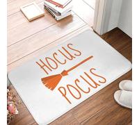 CWCMZDH Hocus Pocus Halloween Sorcière Balai Magique Anti-dérapant Paillasson Tapis de Tapis de Cuisine Entrée de la Maison Balcon