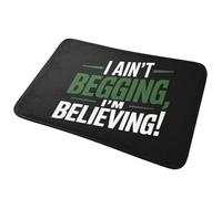 CWCMZDH Je n'est Pas de la Mendicité, Je suis Croyant Non-Slip Paillasson Tapis de Tapis de Cuisine Entrée de la Maison de Salle de Bains Salle de Séjour