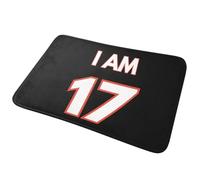 CWCMZDH Je suis dix-Sept Anti-dérapant Paillasson Tapis de Sol résistant à l'eau Tapis de Cuisine Entrée de la Maison de Salle de Bains Salle de Séjour Électrode Tapis