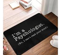 CWCMZDH Je suis Un Psychologue Non, Je ne Peux Pas Lire dans Votre Esprit Avant de Porte, Tapis Anti-Dérapant Imperméable à l'eau Psychologue de l'École Paillasson Tapis d'Entrée Tapis