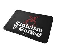 CWCMZDH Le stoïcisme Et Le Café des Philosophes Enseignants Anti-dérapant Paillasson Tapis de Tapis de Cuisine Entrée de la Maison de Chambre à Coucher