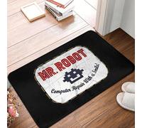 CWCMZDH Monsieur Robot de Réparation d'Ordinateur avec Un Sourire Non-Slip Paillasson Tapis de Tapis de Cuisine Entrée de la Maison de Chambre à Coucher