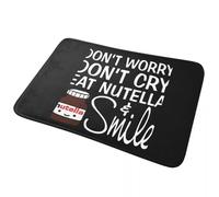 CWCMZDH Ne Vous Inquiétez Pas, Ne Pleure Pas Manger de Nutella Et de Sourire, Anti-dérapant Paillasson Tapis de Tapis de Cuisine Entrée de la Maison Balcon