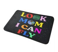 CWCMZDH Regarde Maman, Je Peux Voler Non-Slip Paillasson de l'eau de Preuve d'huile de Tapis de Cuisine Entrée de la Maison Balcon Électrode Tapis