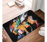 CWCMZDH Saint Seiya Les Chevaliers du Zodiaque Anime antidérapant Paillasson de Los CABALLEROS Del Zodiaco Salle de Bain Chambre à Coucher Tapis de Tapis d'Intérieur, de Décoration Moderne