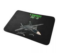 CWCMZDH Sukhoi Su-57-Multirole Fighter Anti-dérapant Paillasson Tapis de Sol résistant à l'eau Tapis de Cuisine Entrée de la Maison Balcon Électrode Tapis