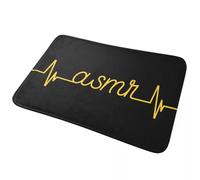 CWCMZDH TMNA en Cursive du Texte de l'ECG Cœur l'amour de l'Esthétique Drôle Non-Slip Paillasson Tapis de Tapis de Cuisine à la Maison Balcon