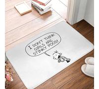 CWCMZDH Wimpy Kid Je Ne Pense Pas Que Les Filles sont Stinky Poos Anti-dérapant Paillasson Tapis de Tapis de Cuisine Entrée Balcon
