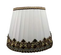 CWCQGH Abat-Jour de Lampe de Table en Tissu plissé, crème, Support de Lampe E27 (diamètre intérieur 4 cm), Blanc (45 cm)