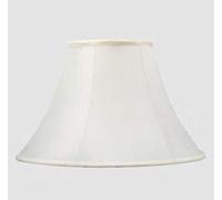 CWCQGH Abat-Jour en Tissu de Soie modifié, Abat-Jour en Forme de Cloche, Blanc