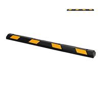CWCQGH Borne de sécurité, butée de Roue de stationnement en Caoutchouc avec réflecteurs 54 cm Multicolore Lot de 2,1 Pack 182 x 15 x 10cm