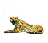 CWCQGH Sculpture de léopard en Laiton, Statuette de léopard Jaune, Objet de décoration pour Bureau, Bar, bibliothèque, Cave à vin, Accessoires