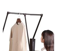 CWCQGH Séchoir à Linge Mobile/Barre Rabattable pour penderie, Tringle de penderie Rabattable réglable, Gain de Place, supporte jusqu'à 30 kg,510-660mm